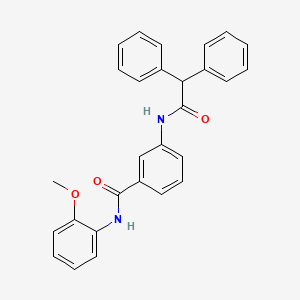 molecular formula C28H24N2O3 B4945194 3-[(diphenylacetyl)amino]-N-(2-methoxyphenyl)benzamide 