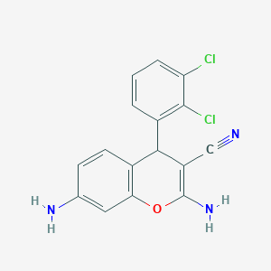 2,7-diamino-4-(2,3-dichlorophenyl)-4H-chromene-3-carbonitrile