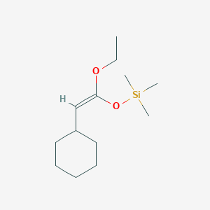 molecular formula C13H26O2Si B494522 [(Z)-2-cyclohexyl-1-ethoxyethenoxy]-trimethylsilane 