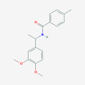 N-[1-(3,4-dimethoxyphenyl)ethyl]-4-methylbenzamide