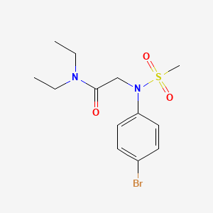 N~2~-(4-bromophenyl)-N~1~,N~1~-diethyl-N~2~-(methylsulfonyl)glycinamide