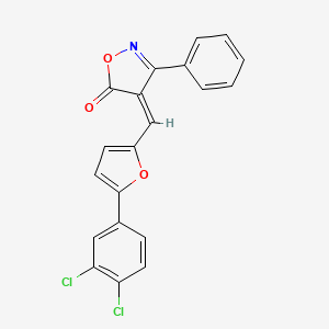 4-{[5-(3,4-dichlorophenyl)-2-furyl]methylene}-3-phenyl-5(4H)-isoxazolone