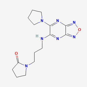 1-(3-{[6-(1-pyrrolidinyl)[1,2,5]oxadiazolo[3,4-b]pyrazin-5-yl]amino}propyl)-2-pyrrolidinone