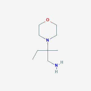 molecular formula C9H20N2O B494538 2-Methyl-2-morpholin-4-ylbutan-1-amine CAS No. 914206-26-1
