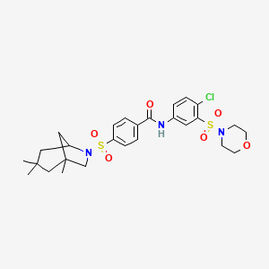 N-[4-chloro-3-(4-morpholinylsulfonyl)phenyl]-4-[(1,3,3-trimethyl-6-azabicyclo[3.2.1]oct-6-yl)sulfonyl]benzamide