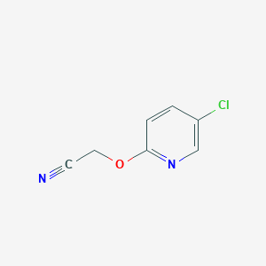 B494542 2-(5-Chloro-2-pyridyloxy)ethanenitrile CAS No. 643014-41-9