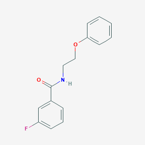 molecular formula C15H14FNO2 B4945466 3-fluoro-N-(2-phenoxyethyl)benzamide 