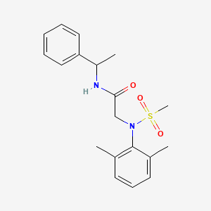 N~2~-(2,6-dimethylphenyl)-N~2~-(methylsulfonyl)-N~1~-(1-phenylethyl)glycinamide