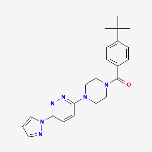 3-[4-(4-tert-butylbenzoyl)-1-piperazinyl]-6-(1H-pyrazol-1-yl)pyridazine