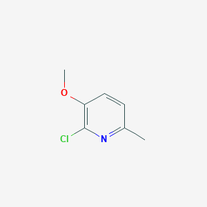molecular formula C7H8ClNO B494550 2-Chloro-3-methoxy-6-methylpyridine CAS No. 204378-42-7