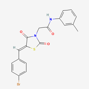 2-[5-(4-bromobenzylidene)-2,4-dioxo-1,3-thiazolidin-3-yl]-N-(3-methylphenyl)acetamide