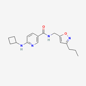 6-(cyclobutylamino)-N-[(3-propyl-5-isoxazolyl)methyl]nicotinamide