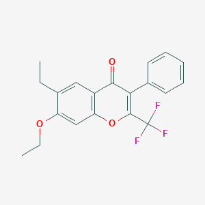 7-ethoxy-6-ethyl-3-phenyl-2-(trifluoromethyl)-4H-chromen-4-one