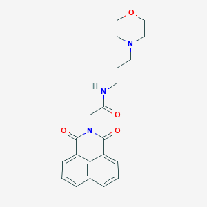 molecular formula C21H23N3O4 B4945550 2-(1,3-dioxo-1H-benzo[de]isoquinolin-2(3H)-yl)-N-[3-(4-morpholinyl)propyl]acetamide 