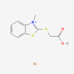 2-[(carboxymethyl)thio]-3-methyl-1,3-benzothiazol-3-ium bromide