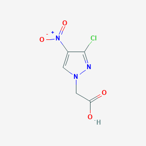 molecular formula C5H4ClN3O4 B494557 2-(3-Chloro-4-nitro-1H-pyrazol-1-yl)acetic acid 