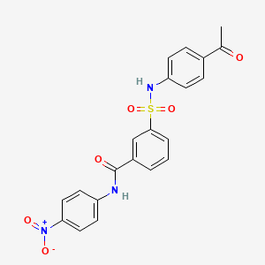 3-{[(4-acetylphenyl)amino]sulfonyl}-N-(4-nitrophenyl)benzamide