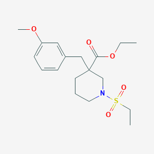 ethyl 1-(ethylsulfonyl)-3-(3-methoxybenzyl)-3-piperidinecarboxylate