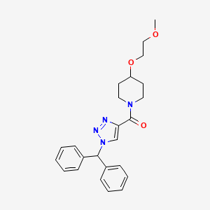 1-{[1-(diphenylmethyl)-1H-1,2,3-triazol-4-yl]carbonyl}-4-(2-methoxyethoxy)piperidine