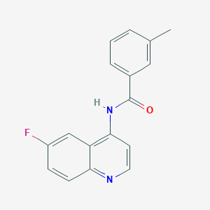 N-(6-fluoro-4-quinolinyl)-3-methylbenzamide