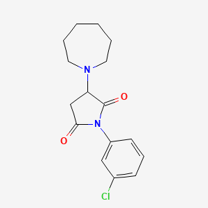 3-(1-azepanyl)-1-(3-chlorophenyl)-2,5-pyrrolidinedione