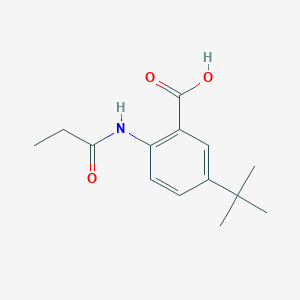 5-tert-butyl-2-(propionylamino)benzoic acid