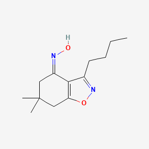 3-butyl-6,6-dimethyl-6,7-dihydro-1,2-benzisoxazol-4(5H)-one oxime