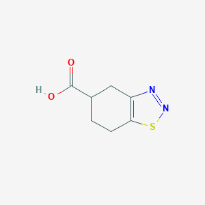 molecular formula C7H8N2O2S B494577 4,5,6,7-Tetrahydro-1,2,3-benzothiadiazole-5-carboxylic acid 