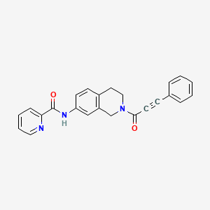 N-[2-(3-phenyl-2-propynoyl)-1,2,3,4-tetrahydro-7-isoquinolinyl]-2-pyridinecarboxamide