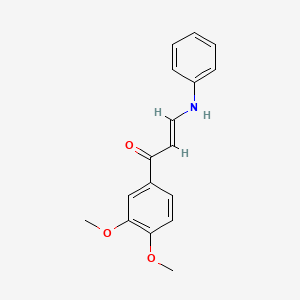 3-anilino-1-(3,4-dimethoxyphenyl)-2-propen-1-one