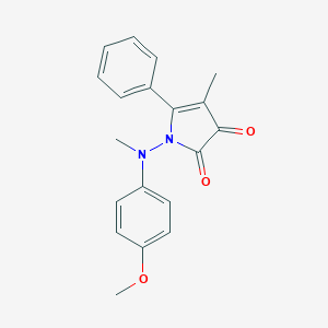 molecular formula C19H18N2O3 B494580 1-(4-methoxy-N-methylanilino)-4-methyl-5-phenylpyrrole-2,3-dione 