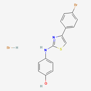 4-{[4-(4-bromophenyl)-1,3-thiazol-2-yl]amino}phenol hydrobromide