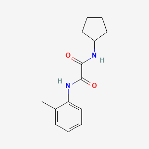 molecular formula C14H18N2O2 B4945809 N-cyclopentyl-N'-(2-methylphenyl)ethanediamide 