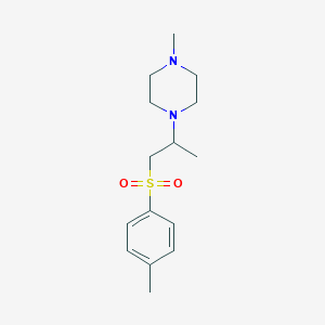 molecular formula C15H24N2O2S B494582 4-Methylphenyl 2-(4-methyl-1-piperazinyl)propyl sulfone 