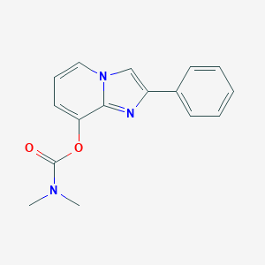 molecular formula C16H15N3O2 B494584 2-Phenylimidazo[1,2-a]pyridin-8-yl dimethylcarbamate 
