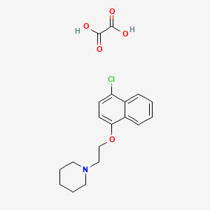 1-{2-[(4-chloro-1-naphthyl)oxy]ethyl}piperidine oxalate