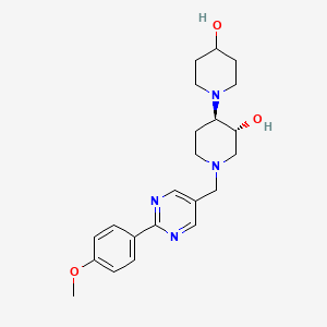 (3'R*,4'R*)-1'-{[2-(4-methoxyphenyl)-5-pyrimidinyl]methyl}-1,4'-bipiperidine-3',4-diol