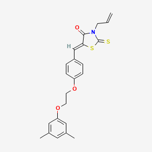 3-allyl-5-{4-[2-(3,5-dimethylphenoxy)ethoxy]benzylidene}-2-thioxo-1,3-thiazolidin-4-one