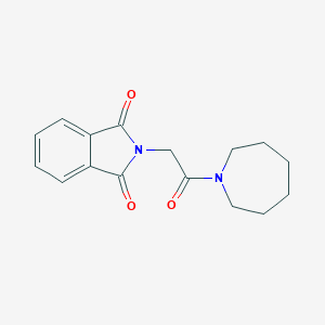 molecular formula C16H18N2O3 B494588 2-[2-(Azepan-1-yl)-2-oxoethyl]isoindole-1,3-dione CAS No. 100166-85-6