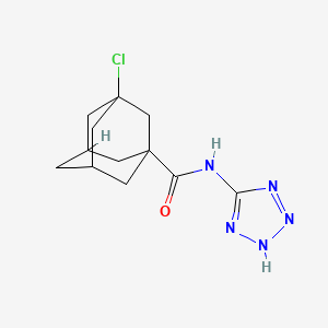 3-chloro-N-1H-tetrazol-5-yl-1-adamantanecarboxamide