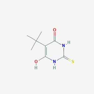 molecular formula C8H12N2O2S B4945950 5-tert-butyl-6-hydroxy-2-thioxo-2,3-dihydro-4(1H)-pyrimidinone 