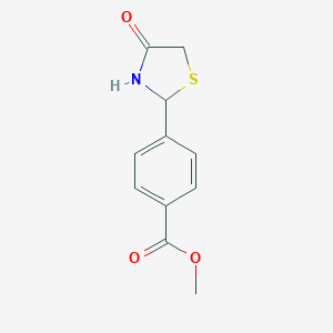molecular formula C11H11NO3S B494599 Methyl 4-(4-oxo-1,3-thiazolidin-2-yl)benzoate CAS No. 332026-49-0