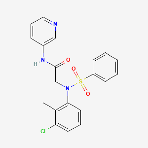 N~2~-(3-chloro-2-methylphenyl)-N~2~-(phenylsulfonyl)-N~1~-3-pyridinylglycinamide