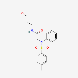 N~1~-(3-methoxypropyl)-N~2~-[(4-methylphenyl)sulfonyl]-N~2~-phenylglycinamide