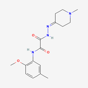 N-(2-Methoxy-5-methylphenyl)-1-[N'-(1-methylpiperidin-4-ylidene)hydrazinecarbonyl]formamide