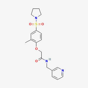 2-[2-methyl-4-(1-pyrrolidinylsulfonyl)phenoxy]-N-(3-pyridinylmethyl)acetamide