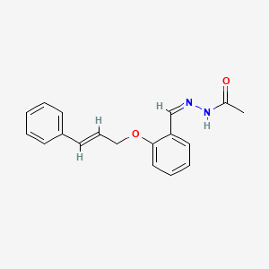 N'-{2-[(3-phenyl-2-propen-1-yl)oxy]benzylidene}acetohydrazide