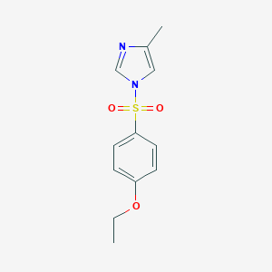 molecular formula C12H14N2O3S B494614 1-(4-Ethoxyphenyl)sulfonyl-4-methylimidazole CAS No. 326885-37-4