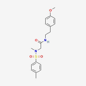 molecular formula C19H24N2O4S B4946141 N~1~-[2-(4-methoxyphenyl)ethyl]-N~2~-methyl-N~2~-[(4-methylphenyl)sulfonyl]glycinamide 