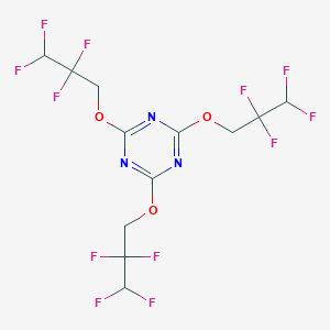 molecular formula C12H9F12N3O3 B494615 2,4,6-Tris(2,2,3,3-tetrafluoropropoxy)-1,3,5-triazine 